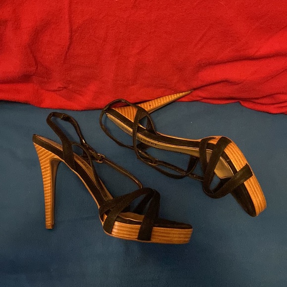 Black strap platform sandal - Picture 5 of 11